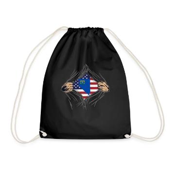 Rip Reveal America State Flag Nevada - Turnbeutel - Schwarz - Vorne