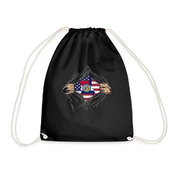Rip Reveal America Drapeau de l’État du Missouri - Sac de sport léger - noir - Devant