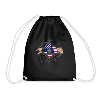 Rip Reveal America Drapeau de l’État du Nebraska - Sac de sport léger - noir - Devant