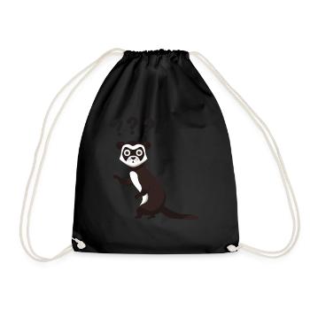 My Cute Sleeping Hamsters Nice Hamster Gesc - Drawstring Bag - black - Front