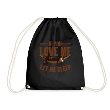 Day of the Ferret Animal Animal Lovers Lifestyle Ge - Drawstring Bag - black - Front
