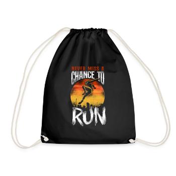 Parkour Free Running Traceur - Drawstring Bag - black - Front