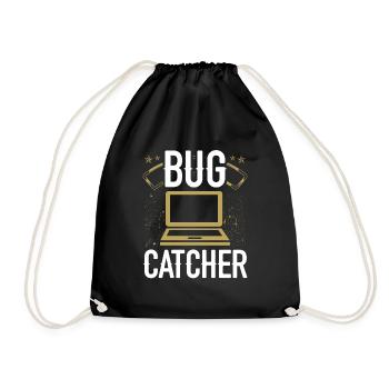 Quality Assurance Bug Catcher Testing QA Engineer - Drawstring Bag - black - Front