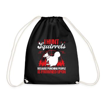 Chasse Drôle d’écureuil Technicien d’enlèvement Hunter - Sac de sport léger - noir - Devant