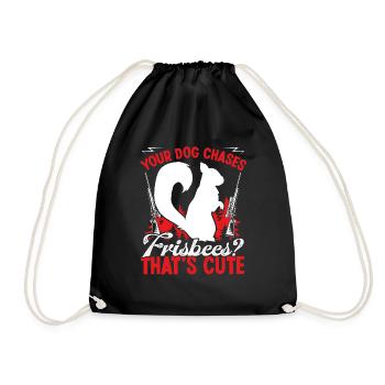 Chien de chasse Drôle d’écureuil Enlèvement Chasseur - Sac de sport léger - noir - Devant