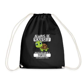 Soyez toujours vous-même à moins que vous ne puissiez être une tortue - Sac de sport léger - noir - Devant