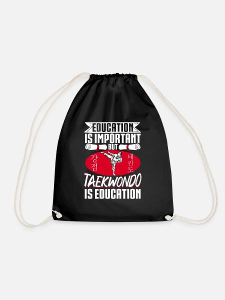 TKD Korean Martial Arts Tae Kwon - Turnbeutel - Schwarz