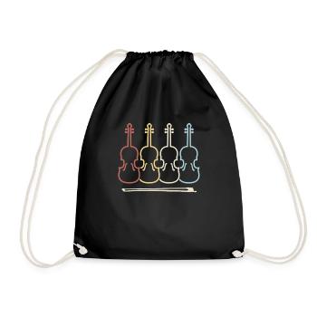 Musique de violoniste - Sac de sport léger - noir - Devant