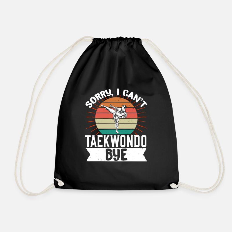TKD Korean Martial Arts Tae Kwon - Turnbeutel - Schwarz