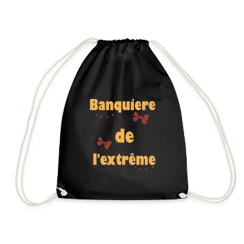 Cadeau femme Banquiere de l'extrême - Sac de sport léger - noir - Devant