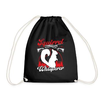 Enlèvement d’écureuil Drôle d’écureuil Chuchoteur - Sac de sport léger - noir - Devant