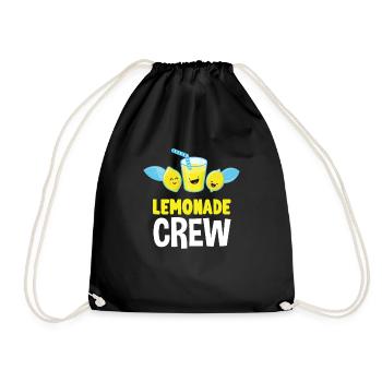 Lemonade Crew Juice Stand - Drawstring Bag - black - Front