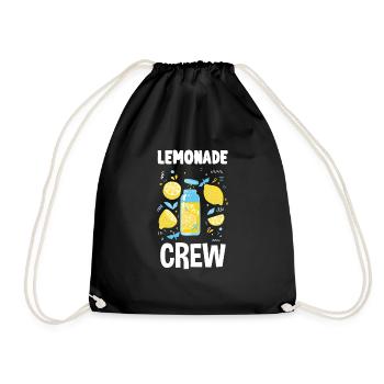 Lemonade Crew Juice Stand - Drawstring Bag - black - Front