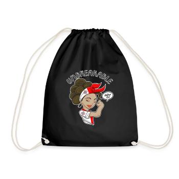 Fille maltaise incassable I Héritage maltais I - Sac de sport léger - noir - Devant