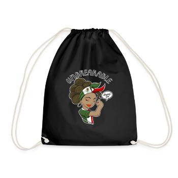 Mexican Girl Unbreakable I Mexican Heritage I - Drawstring Bag - black - Front