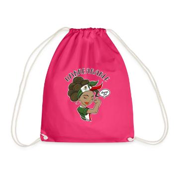 Mexican Girl Unbreakable I Mexican Heritage I - Turnbeutel - Fuchsia - Vorne