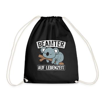 Beamter auf Lebenszeit - Beamter Amt Beamtin Gesch - Turnbeutel - Schwarz - Vorne