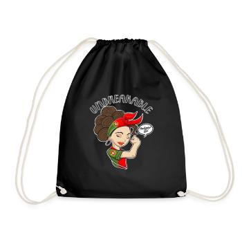 Portugese Girl Unbreakable Portugese Heritage - Drawstring Bag - black - Front