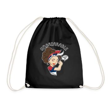 Fille serbe incassable I Héritage serbe I - Sac de sport léger - noir - Devant
