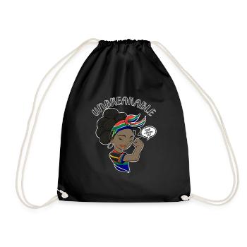 Fille sud-africaine Incassable I Heritage South - Sac de sport léger - noir - Devant
