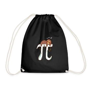 Math Pi Sloth Professeur de mathématiques Étudiant Blague - Sac de sport léger - noir - Devant