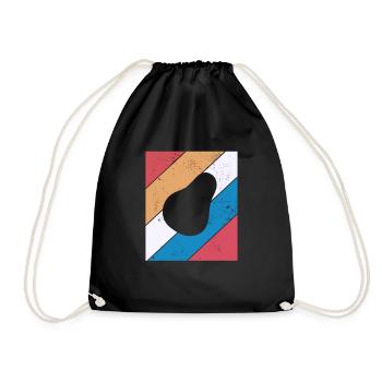 Avocat Vegan Lover Retro Veggie Diet Idée cadeau - Sac de sport léger - noir - Devant