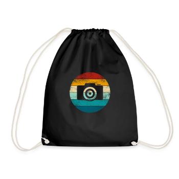 Photographe Retro Camera Vintage Photography - Sac de sport léger - noir - Devant