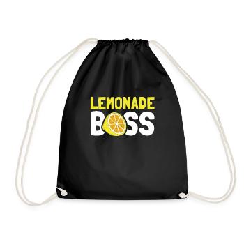 Lemonade Boss Juice Stand - Drawstring Bag - black - Front