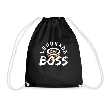 Lemonade Boss Juice Stand - Drawstring Bag - black - Front