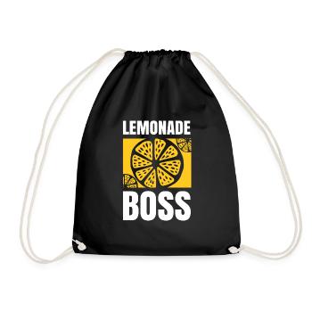 Lemonade Boss Juice Stand - Drawstring Bag - black - Front