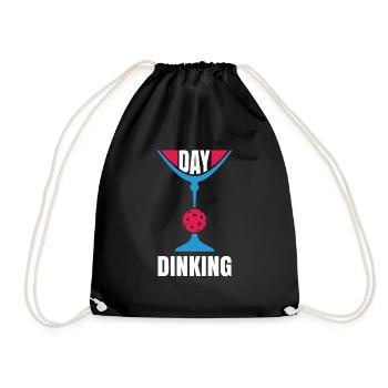 Jour Dinking Drôle Martini Pickleball - Sac de sport léger - noir - Devant