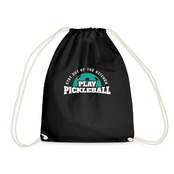 Restez en dehors de la cuisine Jouer au pickleball - Sac de sport léger - noir - Devant