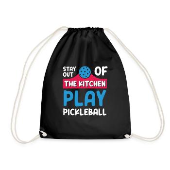 Restez en dehors de la cuisine Jouer au pickleball - Sac de sport léger - noir - Devant