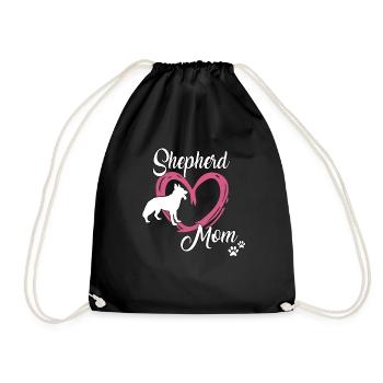 Berger Mama Chiens Berger Allemand - Sac de sport léger - noir - Devant