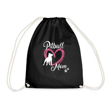 Pitbull Maman Maîtresse Chien École Pitbull Terrier - Sac de sport léger - noir - Devant