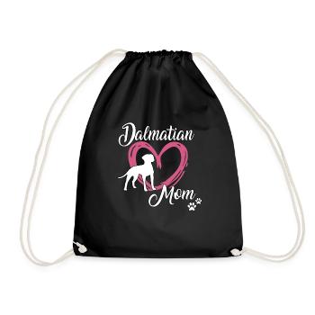 Dalmatinian Maman Maîtresse École de Chien Dalmatien - Sac de sport léger - noir - Devant
