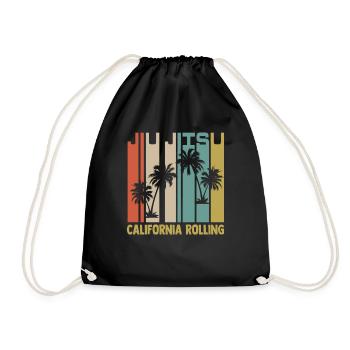 Jiu Jitsu California Rolling Gi Grappler - Drawstring Bag - black - Front