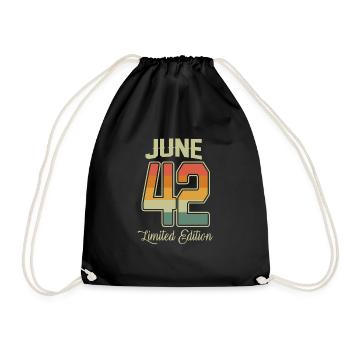 Vintage 80e anniversaire Juin 1942 Athlètes - Sac de sport léger - noir - Devant