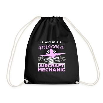 Princess Mécanicien d’avion - Sac de sport léger - noir - Devant