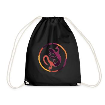Africa Lovers Tradition Travel Safari - Drawstring Bag - black - Front