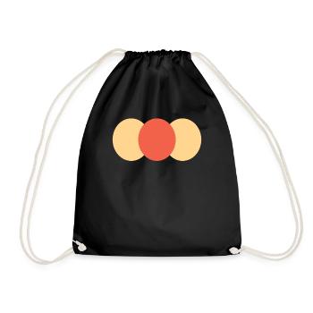 Trois cercles - Sac de sport léger - noir - Devant