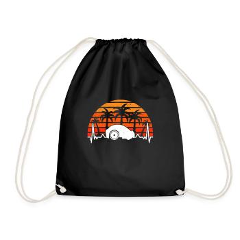 Tondeuse à gazon robotisée Heartbeat Retro tondeuse à gazon robotisée - Sac de sport léger - noir - Devant