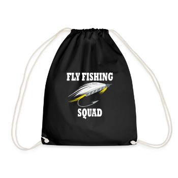 Cathing Fish Citation drôle de pêcheur Pêche à la - Sac de sport léger - noir - Devant
