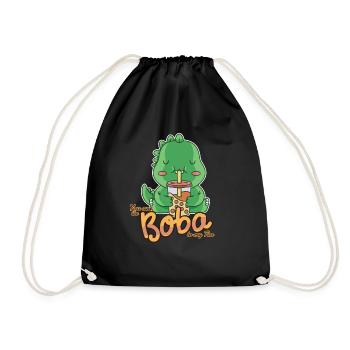 Du bist der Boba zu meinem Tee - Kawaii Bubble Tea - Turnbeutel - Schwarz - Vorne