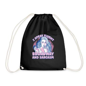 Je parle couramment Broadway et le théâtre sarcastique - Sac de sport léger - noir - Devant