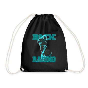 Vintage BMX Racing T-Shirt Cadeau Cadeau - Sac de sport léger - noir - Devant
