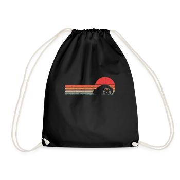 Tondeuse à gazon robotisée rétro Tondeuse à gazon robotisée Vintage - Sac de sport léger - noir - Devant