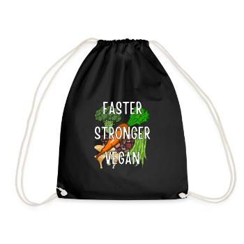 Plus rapide Stronger Vegan - Sac de sport léger - noir - Devant
