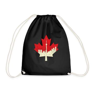 Maple Canada Proud Canadian Flag Canada Day - Turnbeutel - Schwarz - Vorne