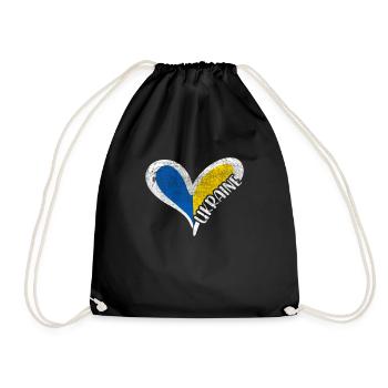 Guerre en Ukraine - Sac de sport léger - noir - Devant